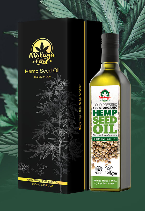 Organic Raw Hemp Seed Oil
